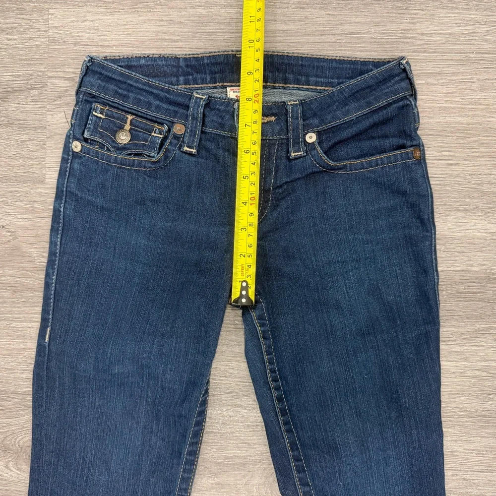 Y2K True Religion Blue Bootcut Jeans Womens Size 12 - Picture 4 of 8